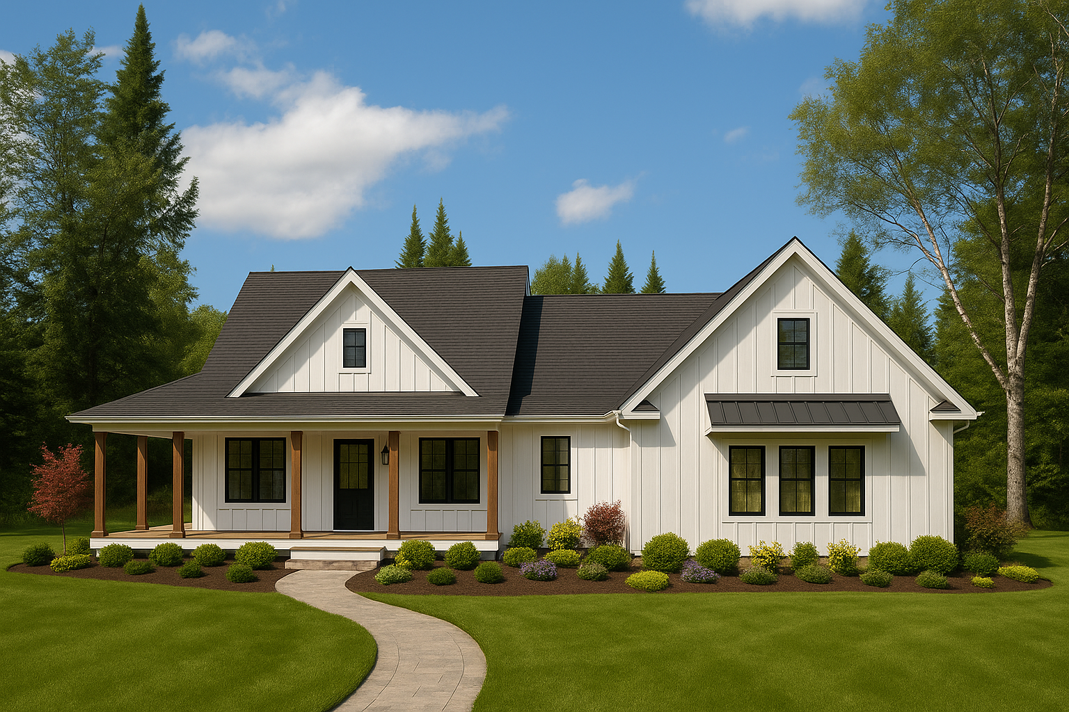 Front elevation of Plan 240504