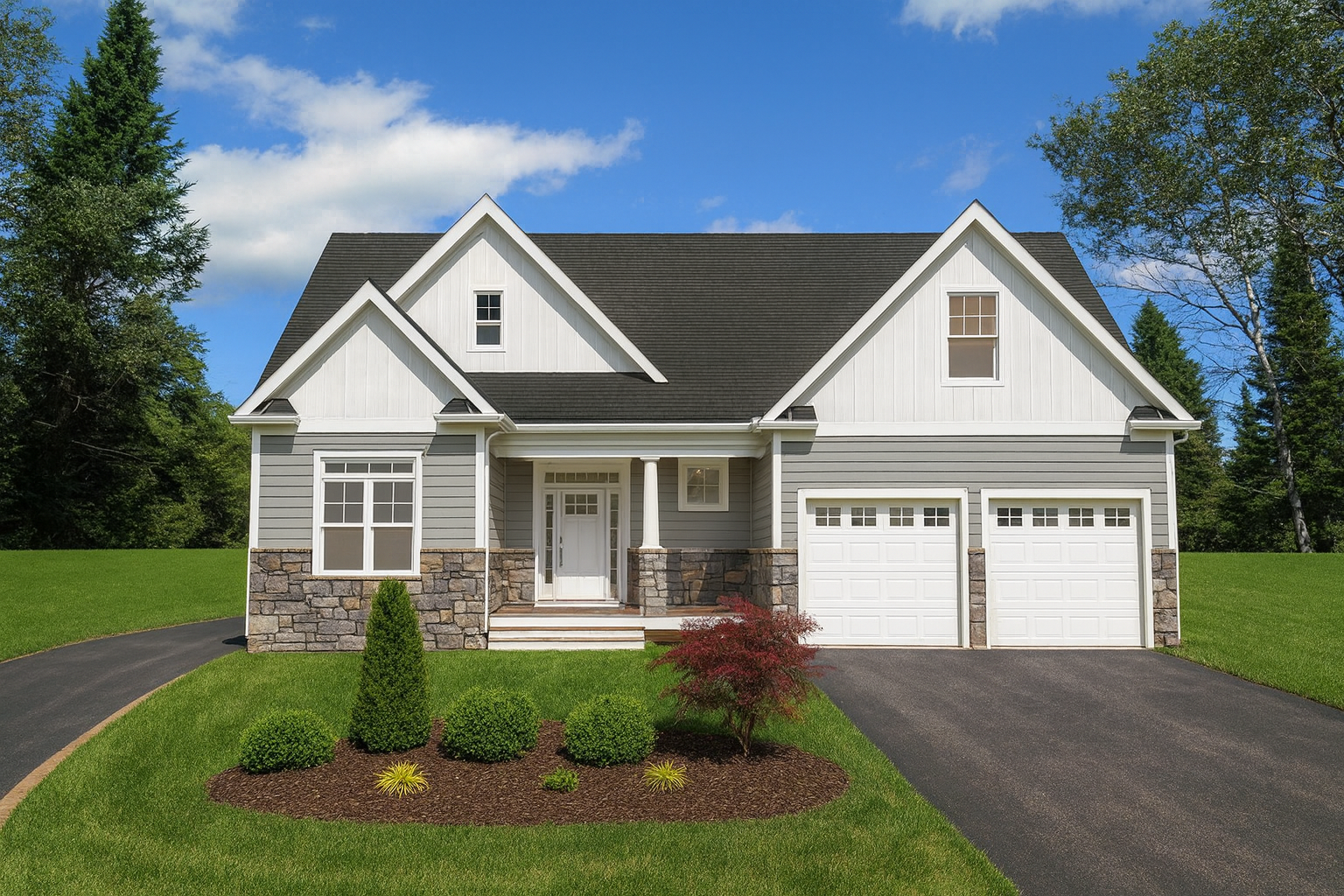 Front elevation of Plan 240605