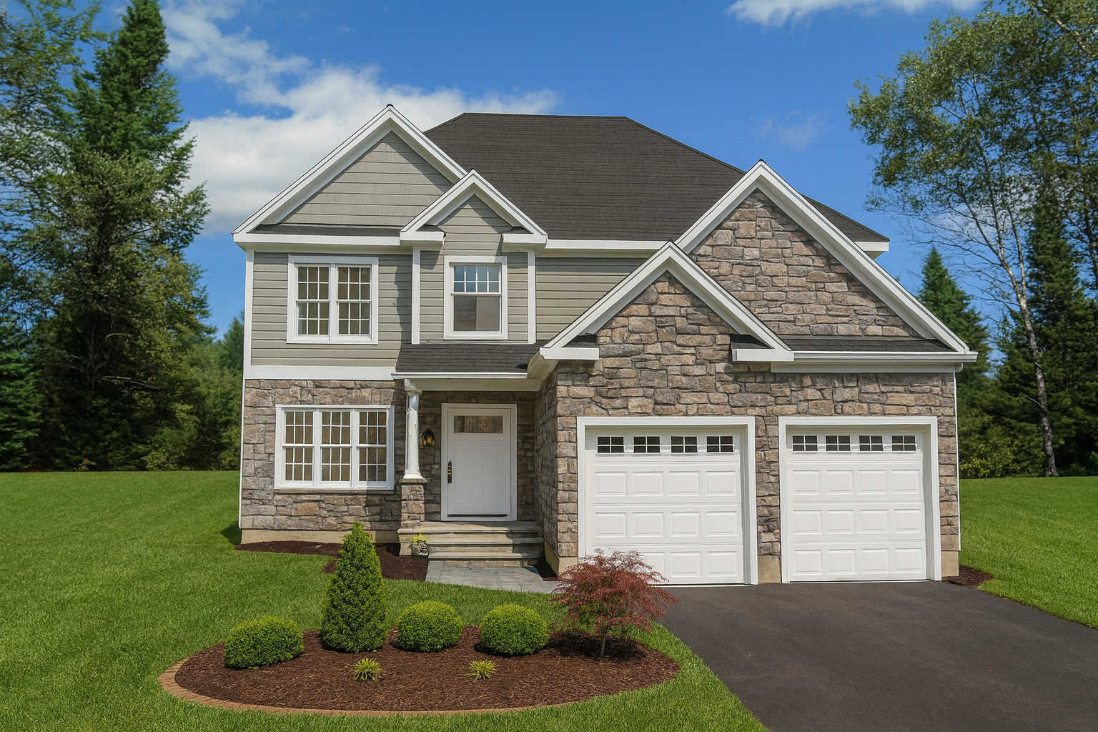 Front elevation of Plan 240608