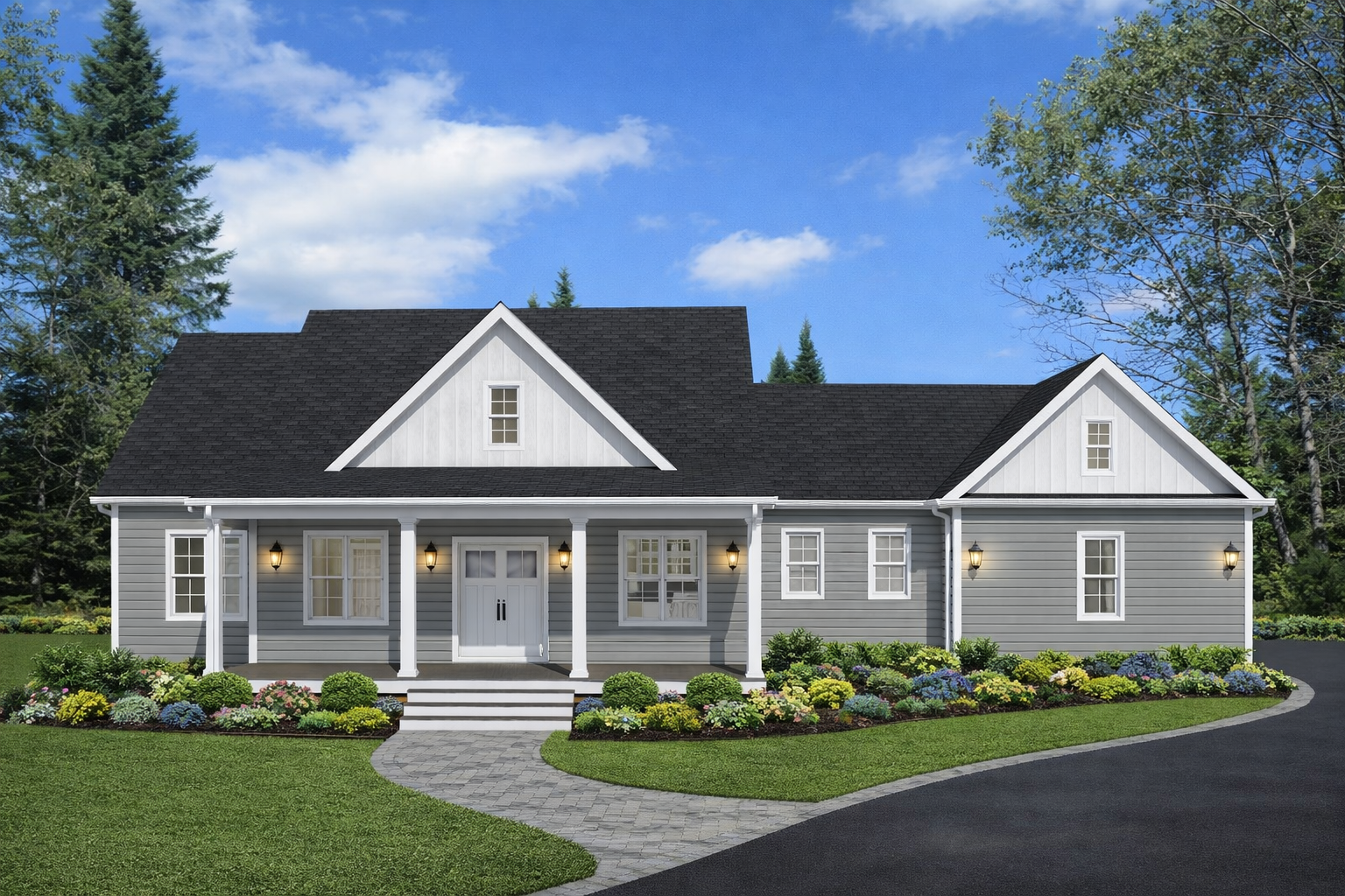 Front elevation of Plan 241204